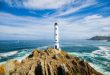 Cabo Home lighthouse, located on the coast of Pontevedra, one of the cities from which to start some of the best tours for foodies in Galicia, Spain.