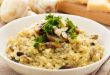Risotto with mushrooms, one of the most famous Italian dishes.