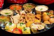 Thaali, an assortment of traditional Indian dishes served in all Rajasthani restaurants in Udaipur