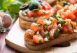 Italian tomato bruschetta, one of the most delicious foods in Florence