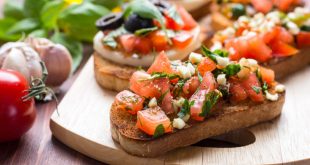 Italian tomato bruschetta, one of the most delicious foods in Florence